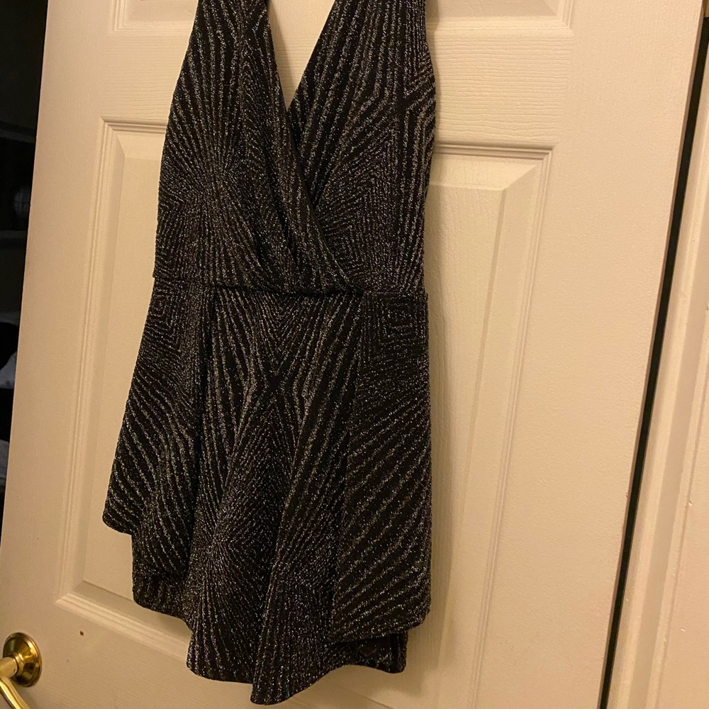Women’s sparkly glam cocktail romper